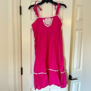 Lilly Pulitzer Pink Summer Midi Sundress Size 8